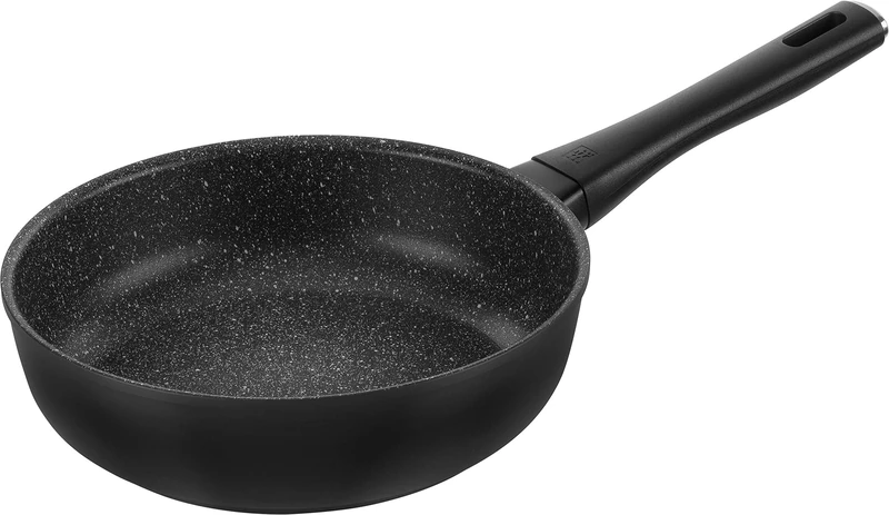 ZWILLING Marquina Plus 24 cm Non-Stick High Frying Pan, Suitable for All Heat Sources Including Induction, Black