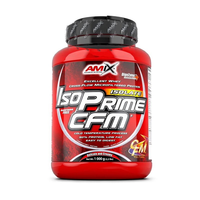 AMIX - Isoprime CFM Protein Isolate, 1 Kg - High Amino Acid Content - Contains Digestive Enzymes - Aspartame Free, Proteins to Increase Muscle Mass, Double White Chocolate Flavor
