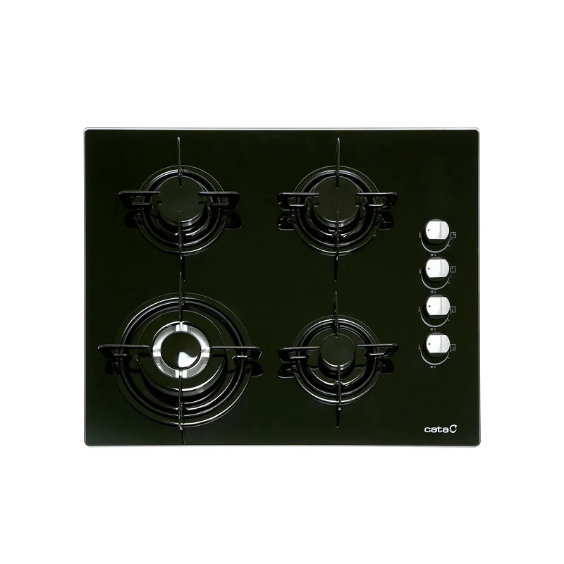 Cata | Model CI 631 BK | Hob gas 4 burners | 1 Triple Ring | Total Power 8kW