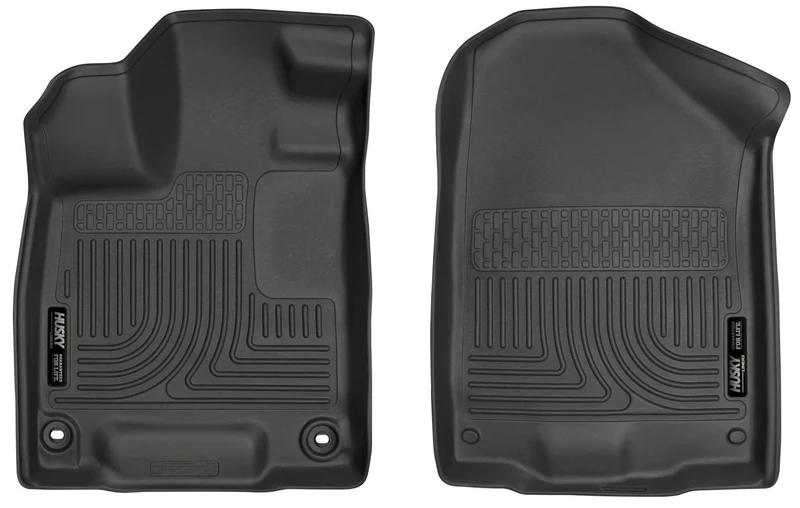 Husky Liners 18411 Fits 2016-20 Honda Pilot Elite/EX/EX-L/LX/Touring, 2019 Honda Pilot Passport Weatherbeater Front Floor Mats, Black