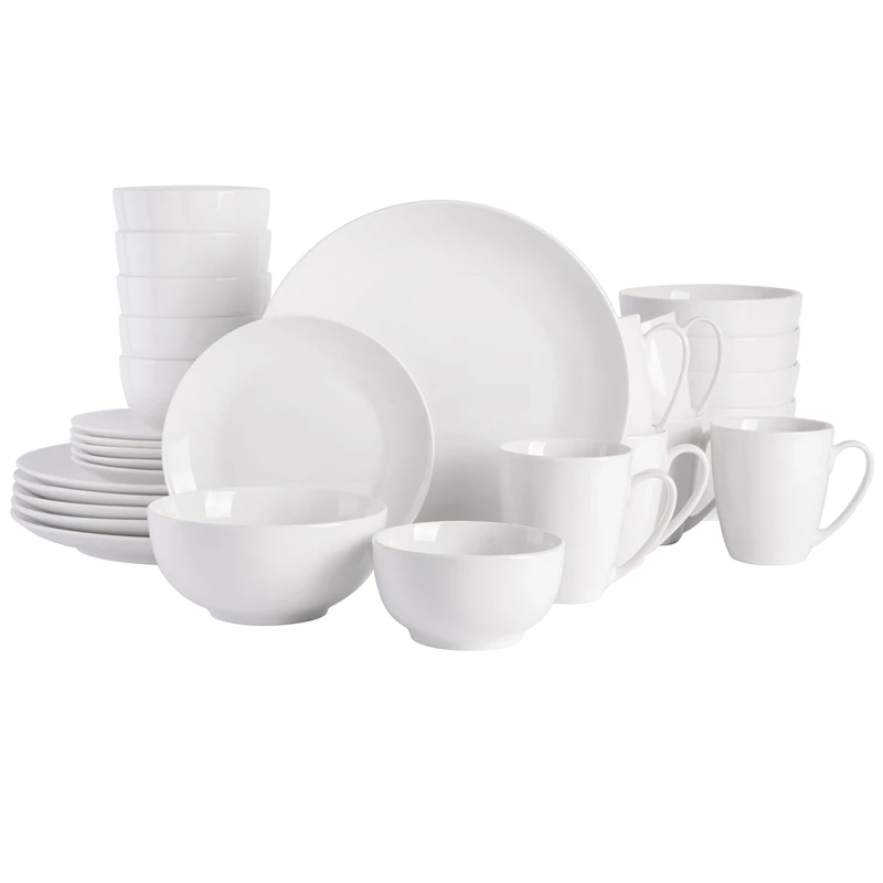 Gibson Home Ogalla 30-Piece Dinnerware Set - White - Image 1
