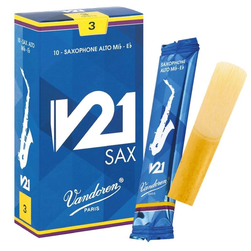 Vandoren V21 Alto saxophone reeds, box of 10 - Strength 3