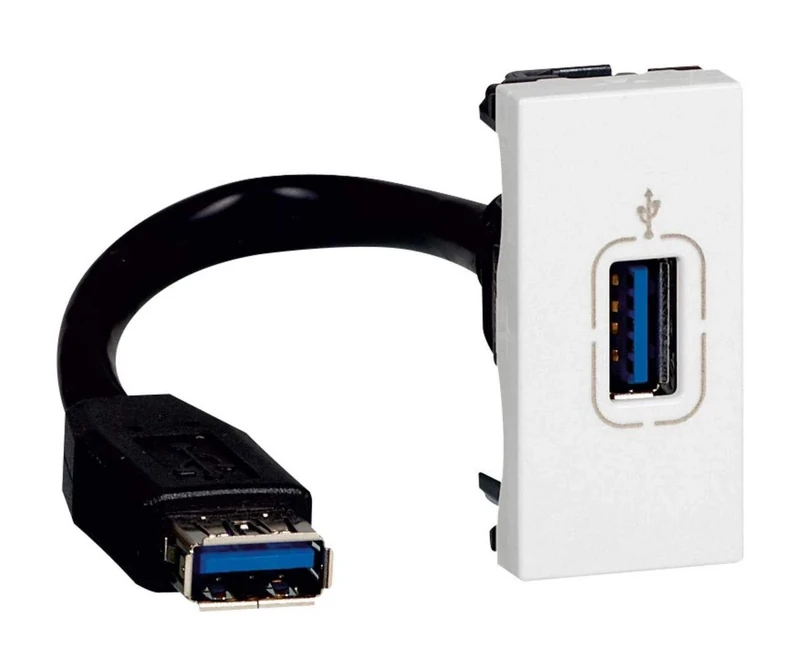 Legrand 78746 Msc USB Socket + Cable 1Mod Ws