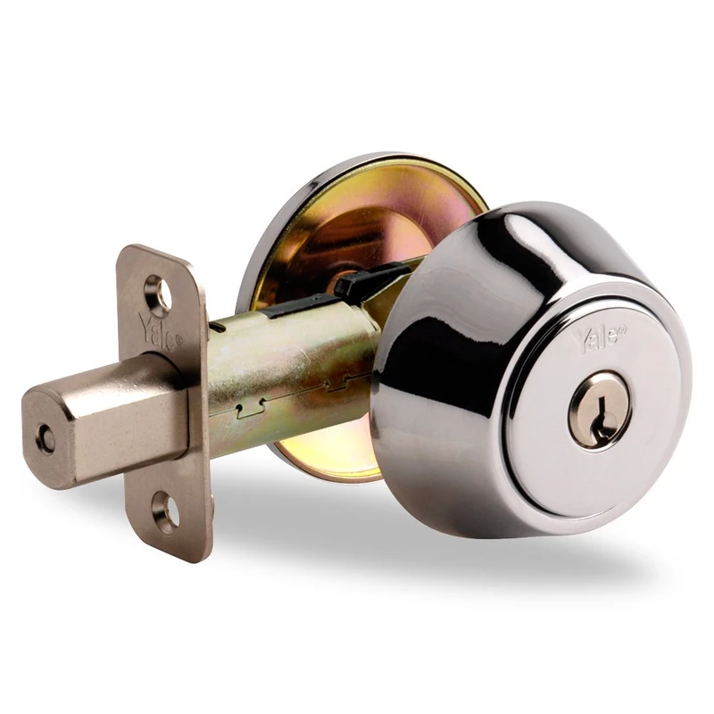 YH Collection Deadbolt Single Cylinder in Polished Chrome