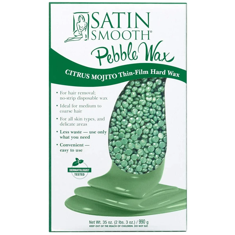 Satin Smooth Citrus Mojito Thin Film Hard Wax For Women 35 oz Wax