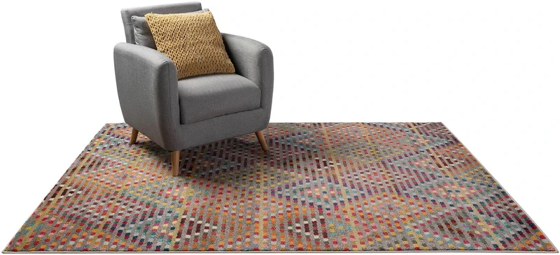 benuta Casa Rug Multicoloured 120 x 170 cm Modern Rug for Living Room and Bedroom