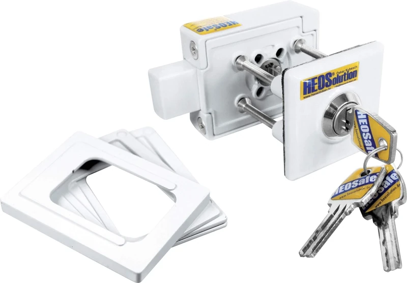 HeoSolution HEOSafe Additional Lock White, 1 item