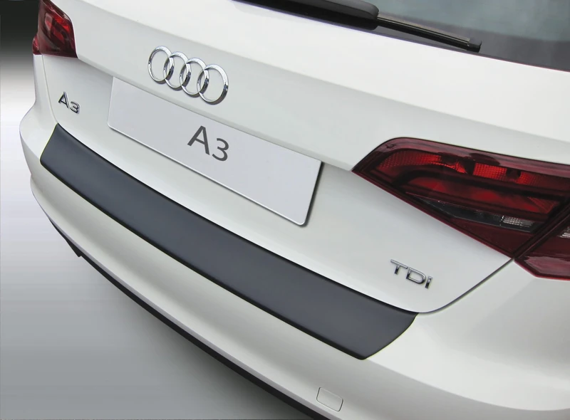 ABS Rear Bumper Protector Compatible with Audi A3 8V Sportback 6/2012-4/2016 Silver