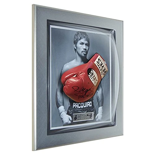 Signed Manny Pacquiao Cleto Reyes Red Pro Fight Glove Framed- Pacman - Image 1