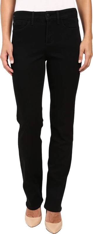 NYDJ Women's Mbqz1425 Jeans, Black, 2 UK