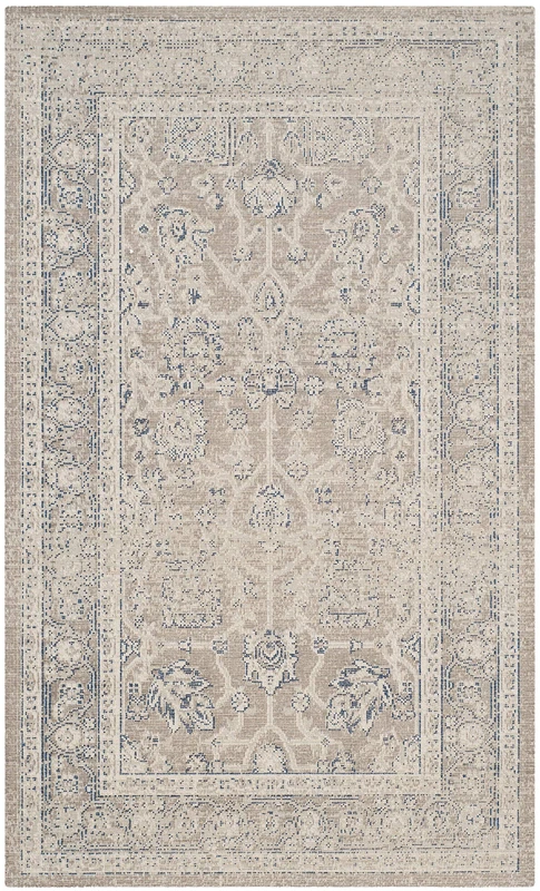 Safavieh Traditional Indoor Woven Rectangle Area Rug, Patina Collection, PTN326, in Taupe / Taupe, 91 X 152 cm for Living Room, Bedroom or Any Indoor Space