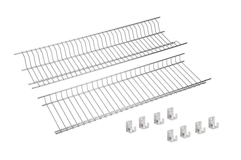 Sauvic 92185 Cabinet Wall-Mounted Stainless Steel Dish Drainer 85 x 25 x 5 cm