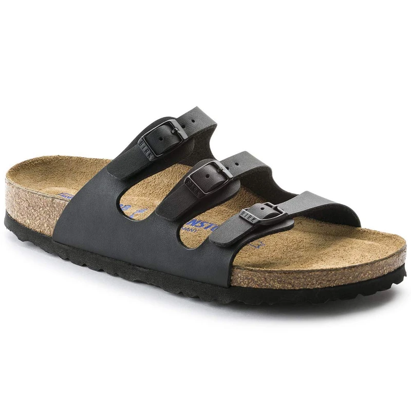 Birkenstock Classic Women's Florida Birko-Flor Softfootbed Low-Top Slippers, Black(Black),7.5 UK(41 EU)