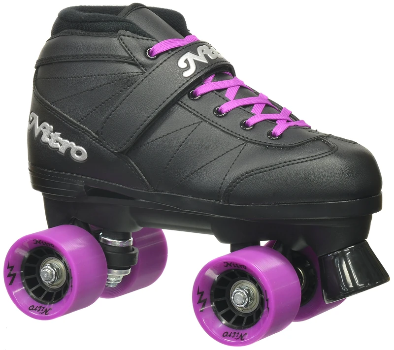 Epic Skates 2016 Epic Super Nitro 5 Indoor/Outdoor Quad Speed Roller Skates, Purple
