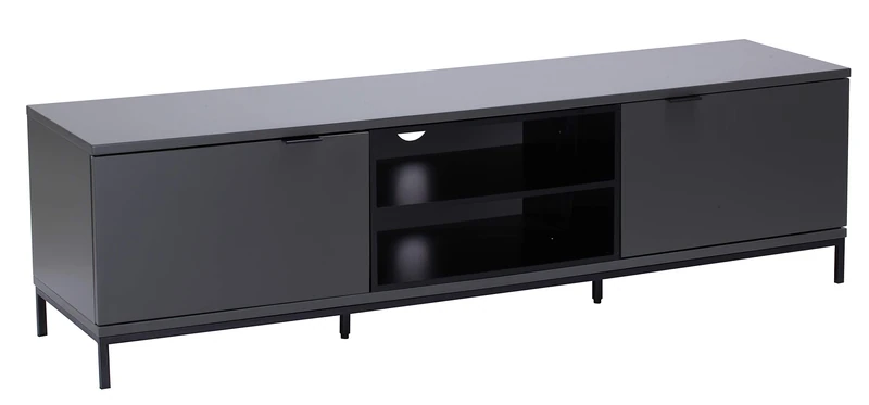 Alphason Chaplin 1600 TV Cabinet - Charcoal & Black