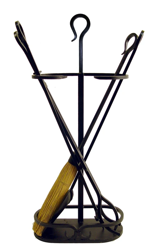 Imex The Fox 10056 – Pack of 4 Pieces for Fireplace, Oval (Forged, 76 cm)