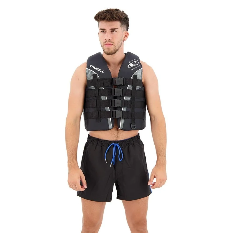 O'Neill Superlite 50N ISO Vest Buoyancy Aid - Black/Smoke: White, M