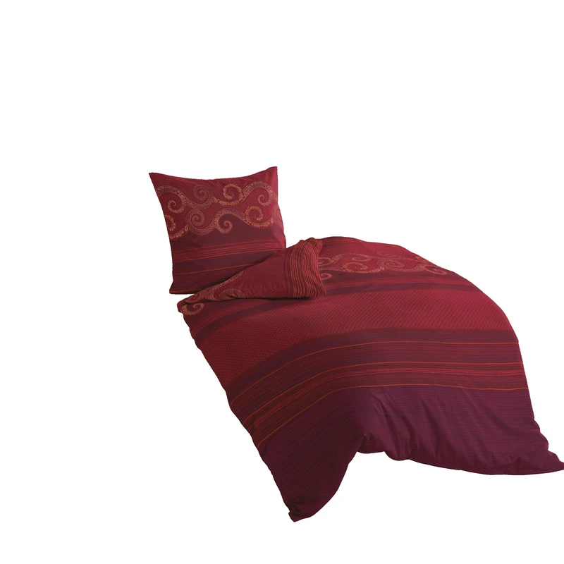 Bierbaum Bedding, Cotton, red, 155 x 220 cm