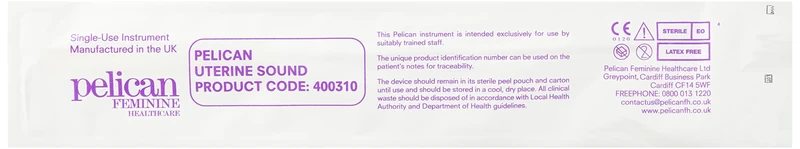 PELIspec 400310 Pelican Uterine Sound, Pack of 100