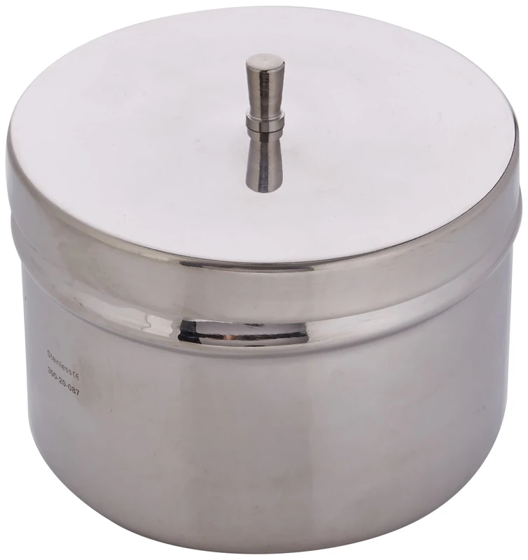 Martin 300.20.087 Dressing Jar with Lid 6cm High x 10cm Dia Stainless Steel