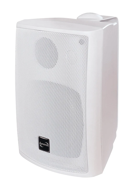 Dynavox PB402 HiFi Box with Wall Mount - Compact 3 Way Speaker - White