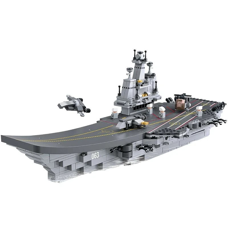 Sluban Display Aircraft Carrier 9-INTO-1 Building Set