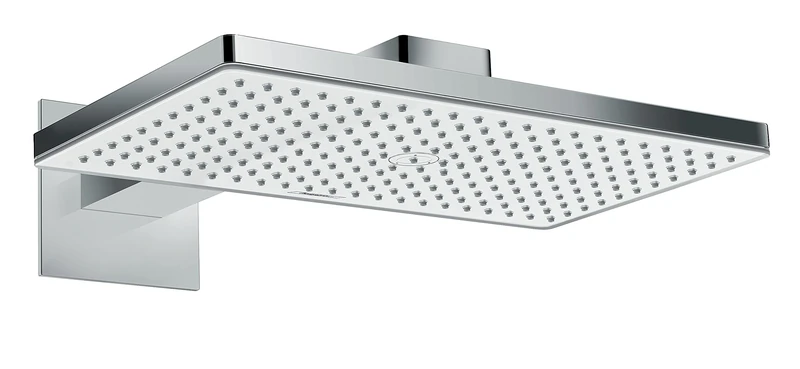 hansgrohe Rainmaker Select 460 overhead shower with 460 mm shower arm, white/chrome 24003400