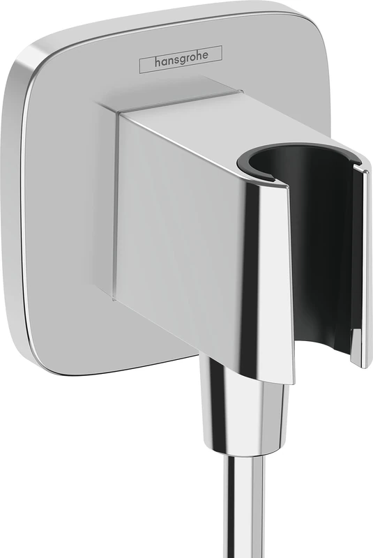 hansgrohe FixFit Q Wall outlet with shower holder, chrome, 26887000