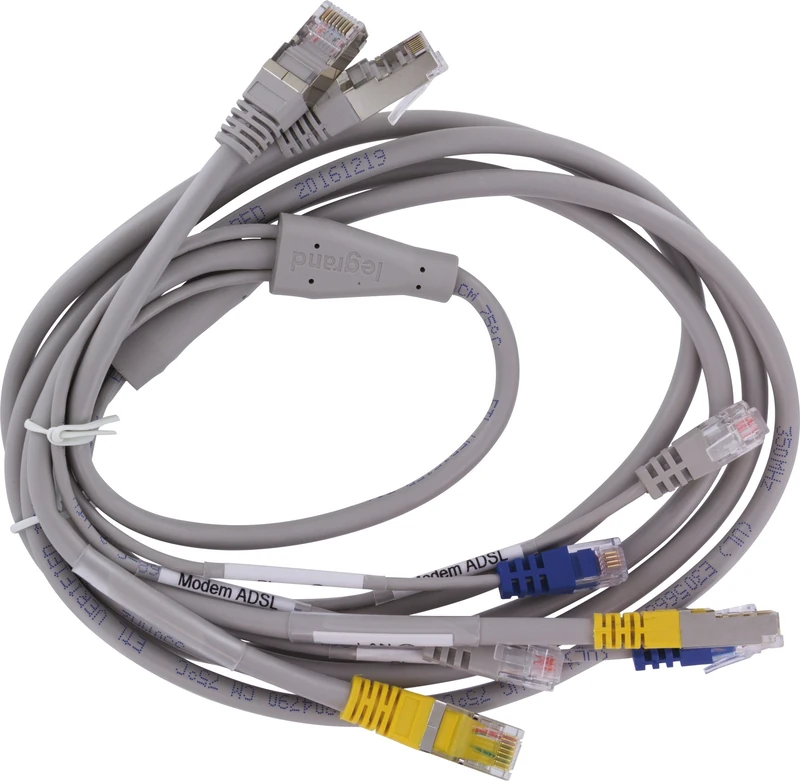 Remote box kit for multimedia network with 2 cords - Image 1