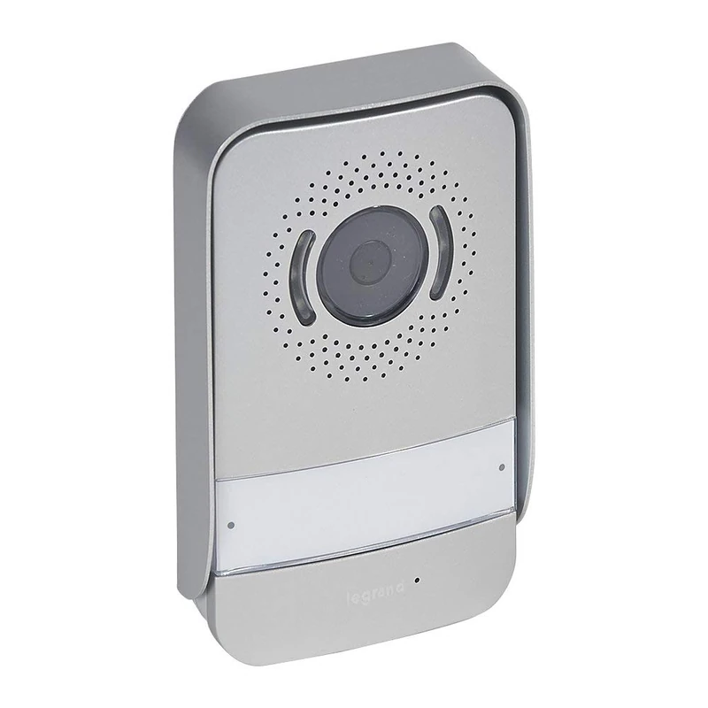 LEGRAND, EASYKIT Outdoor Station, Door Intercom Set Extension, 105° Wide Angle Camera, Weather (IP54) & Impact Resistant (IK07), Optional Installable Rain Roof, Illuminated Bell Signs, 369339