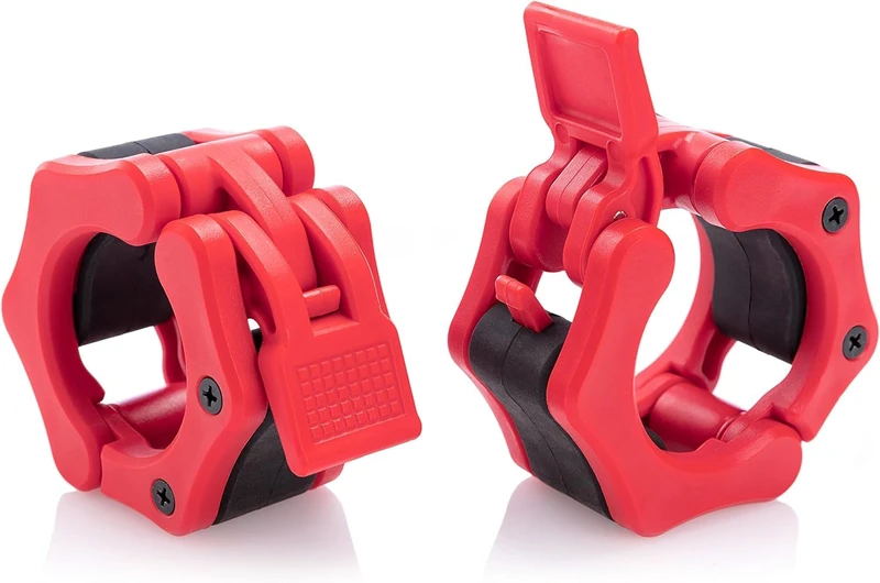 Greententljs 2 Inch Barbell Clamps Quick Release Locking Pro Olympic Workout Professional Barbell Secure Snap Latch fit 2-Inch Diameter Olympic Size Bars/Bar for Squat Weightlifting