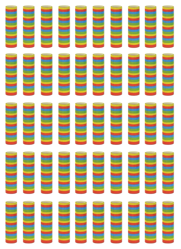 Beistle 88005-50 FR Serpentines Roll (50 Pack), Multicolor - Image 1