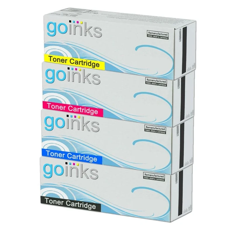 Go Inks® 1 Set of 4 Laser Toner Cartridges to replace HP CF400X/CF401A/CF402A/CF403A (201X & 201A) Compatible/non-OEM for HP Colour Laserjet Pro Printers (4 Toners)