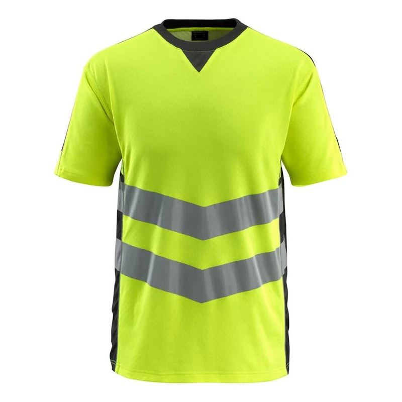 Mascot 50127-933-1709 Sandwell Safe Supreme Modern Fit Class 2 T-Shirt, Size M, Hi-Vis Yellow/Black