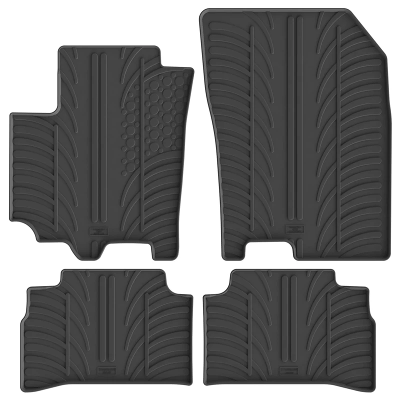 Gledring Rubber car mats set LHD compatible with Suzuki Vitara 2015-2020 (manual) (T profile 4-pieces)