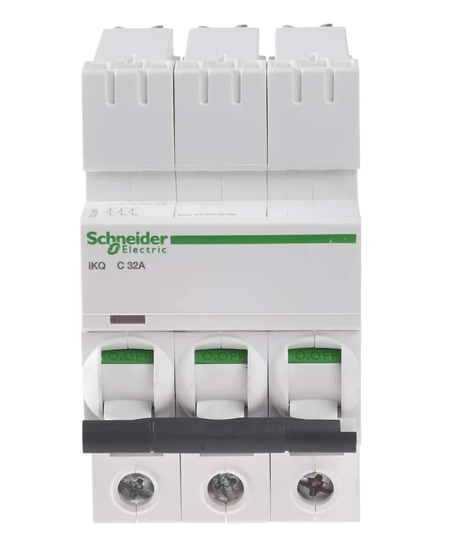 Schneider Electric - Acti 9, IKQ, Miniature Circuit Breaker, 3P, 32A, C MCB, SE10C332