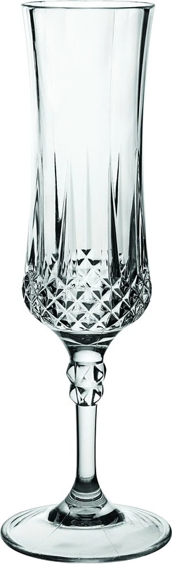 Utopia Gatsby Polycarbonate Champagne Flutes 7oz / 200ml - Set of 12 - Vintage Plastic Champagne Glasses
