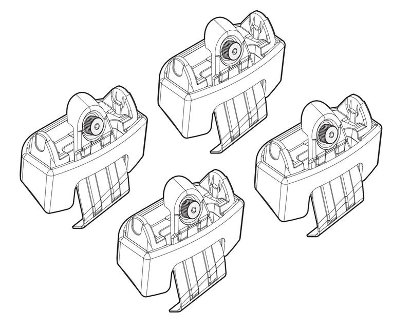 LAMPA N21168 Kit attachments for mounting on the roof of the 2 bars, 66