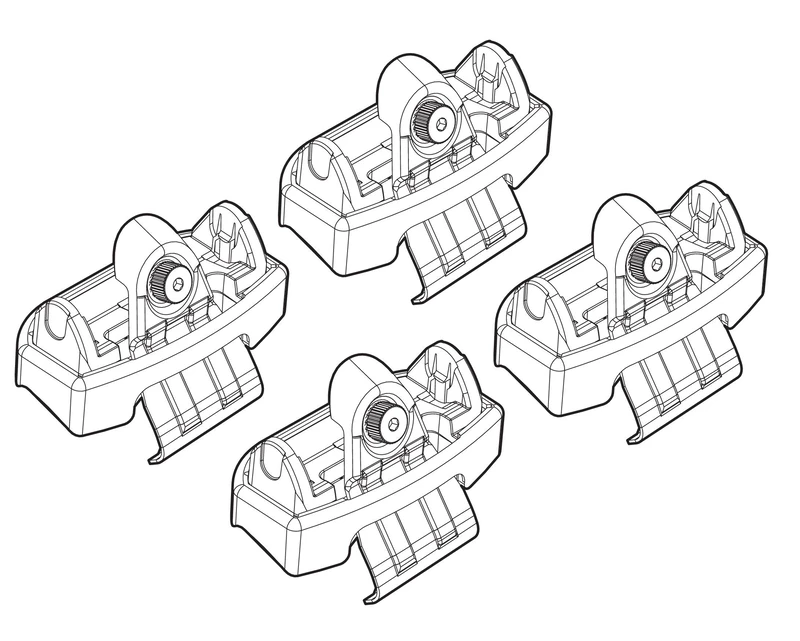 Lampa n21169 Attacks Kit for Mounting on the Roof of two bars, 169