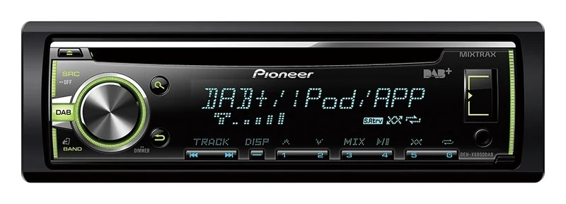 Pioneer deh-x6800dab 200 W Car Multimedia Receiver – Black (MOSFET Car Multimedia Receivers, LCD Display, Black, 200 Watt)