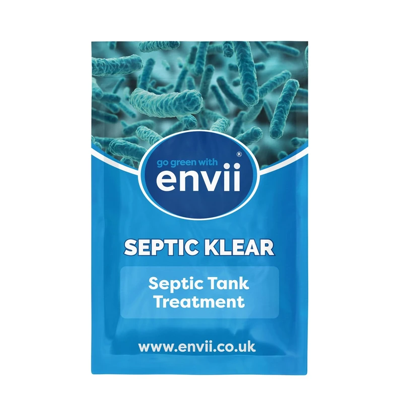 envii Septic Klear, Septic Tank Treatment & Cleaner, 12 Months Supply, Bacteria Booster Enzyme Tablets Remove Smells and Unblock Septic Tanks