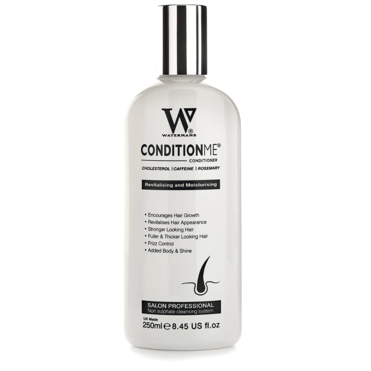Watermans Hair Growth Conditioner - with Niacinamide, Shea Butter, and Rosemary - Suitable for All Hair Types Including Afro - Nourishing Treatment for Dry & Damaged Hair