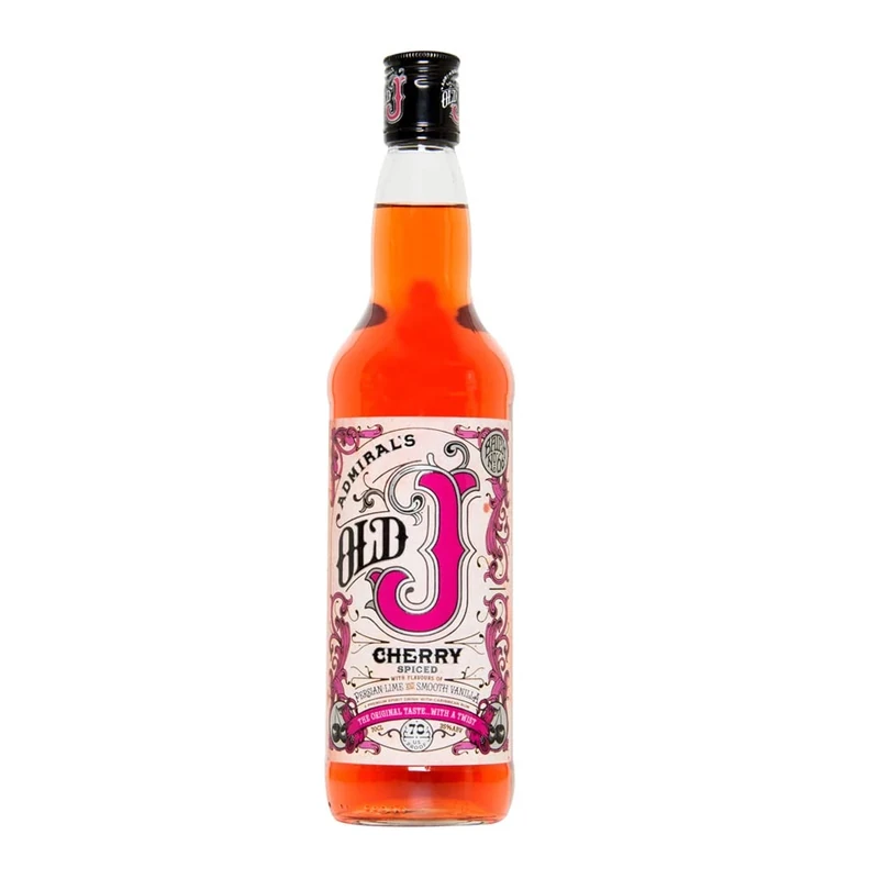 Admiral’s Old J Cherry Spiced Rum - 35 Percent ABV - 70cl Bottle