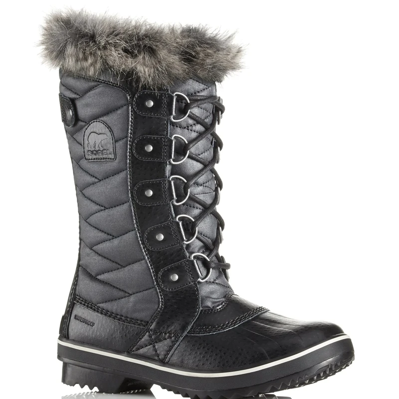 Sorel Tofino 2 Waterproof Women's Winter Boots, Black (Black x Stone), 4 UK