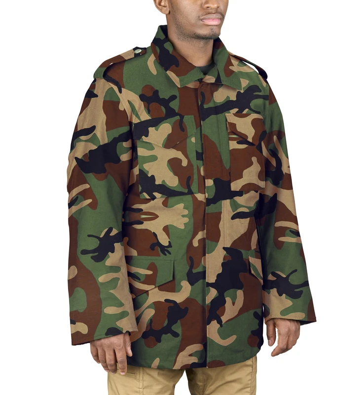 Propper Men's M65 Field Coat, Woodland, Large Regular