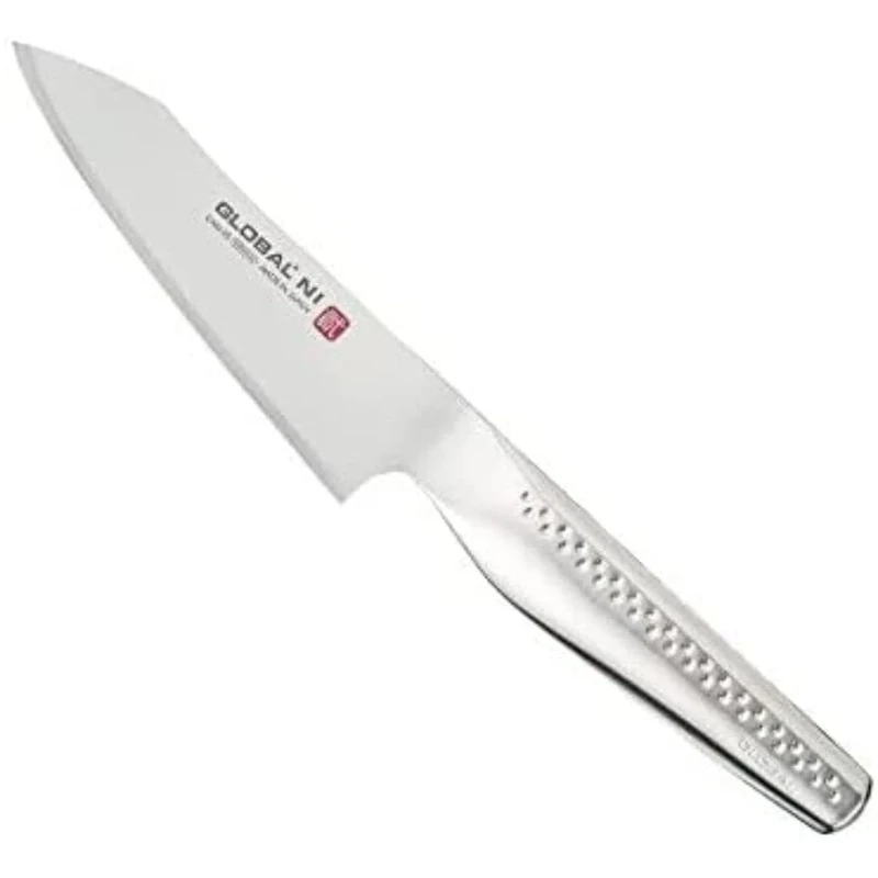 Global NI Range 13cm Santoku All-Purpose Japanese Chef's Knife, CROMOVA 18 Stainless Steel, GNM-05