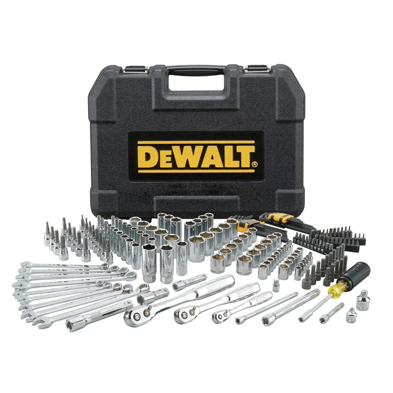 DEWALT 200-Piece Socket Set, Metric/SAE Mechanic Tool Set with Storage Case (DWMT75000)