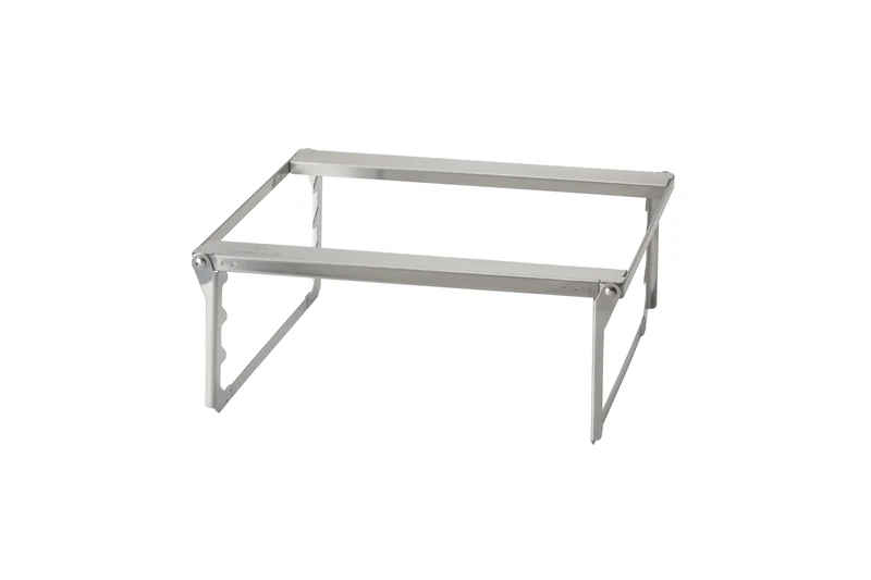 Snow Peak Stainless Steel Fireplace Grill Bridge, Large, to fit Snow Peak Large Pack & Carry Fireplace, adjustable height and foldable for Camping Outdoor Cooking - Image 1