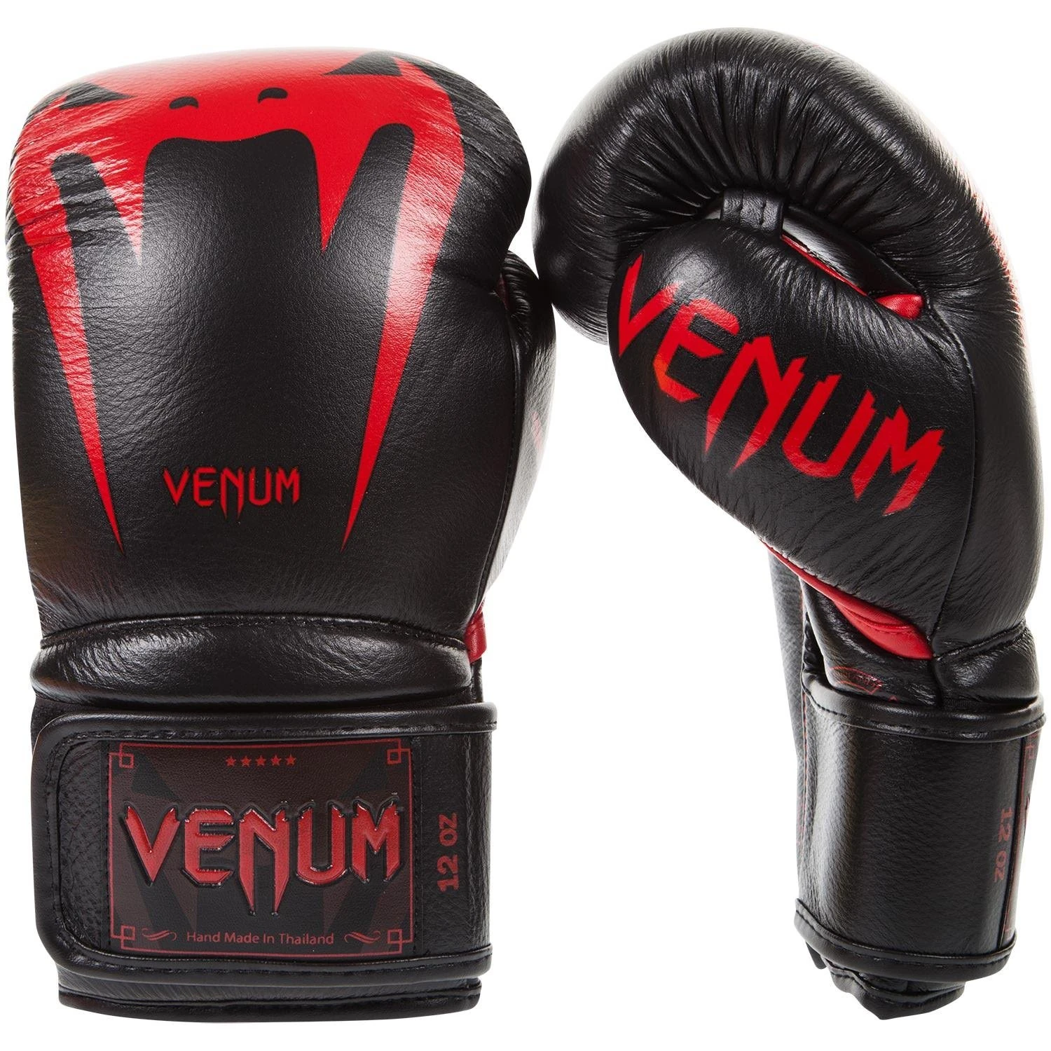 Venum Unisex Adult Giant 3.0 Boxing Gloves Muay thai, Kick Boxing, Black/Red, 10 oz