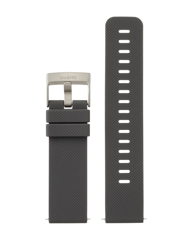 Suunto Traverse Graphite Silicone Strap Accessories - Grapphite, One Size